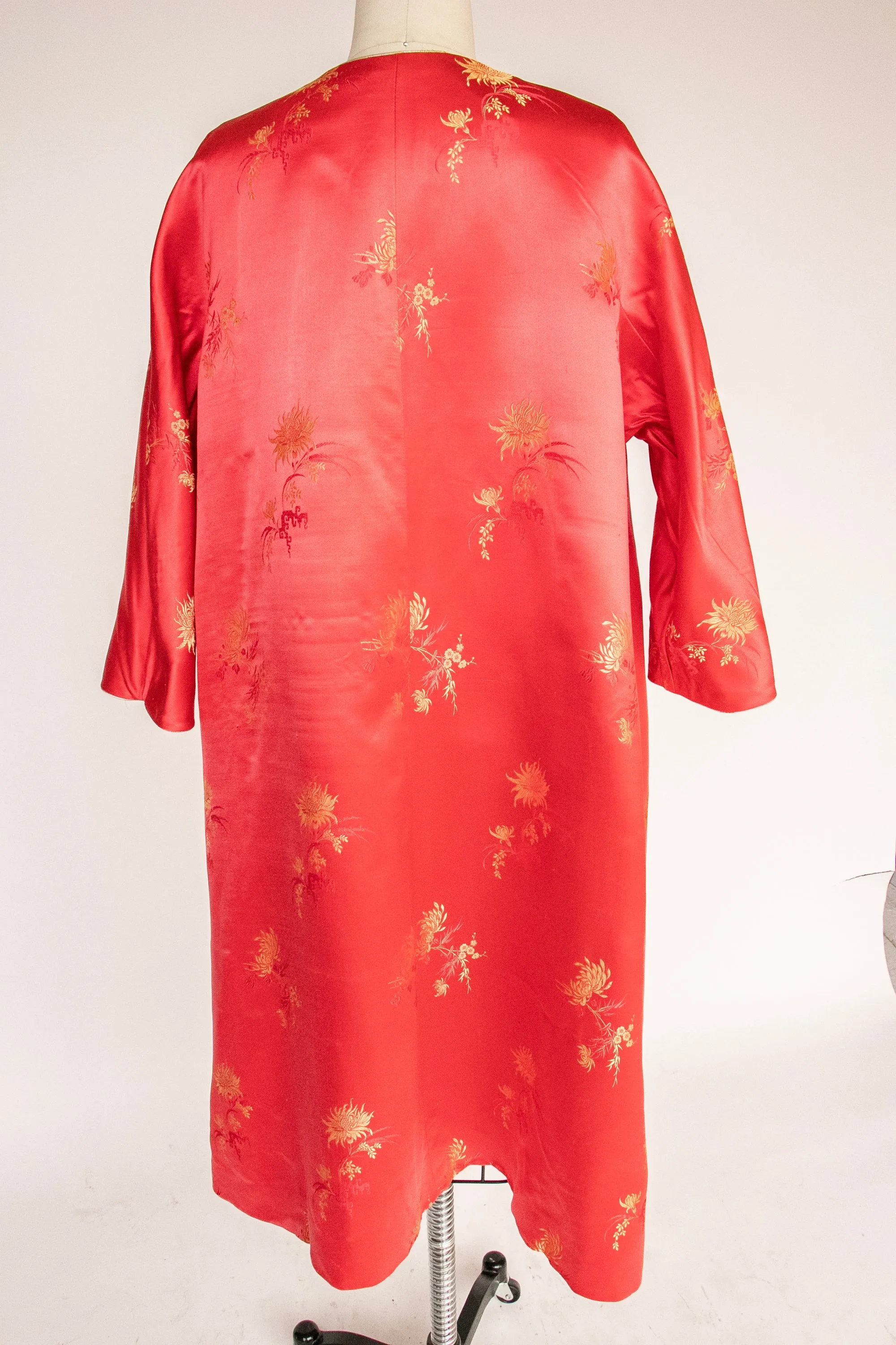 1950s Reversible Swing Coat Silk Brocade Cocktail