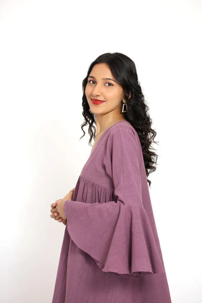 Aadya Moda Women's Kala Cotton Wine Dipped Co-ord Set
