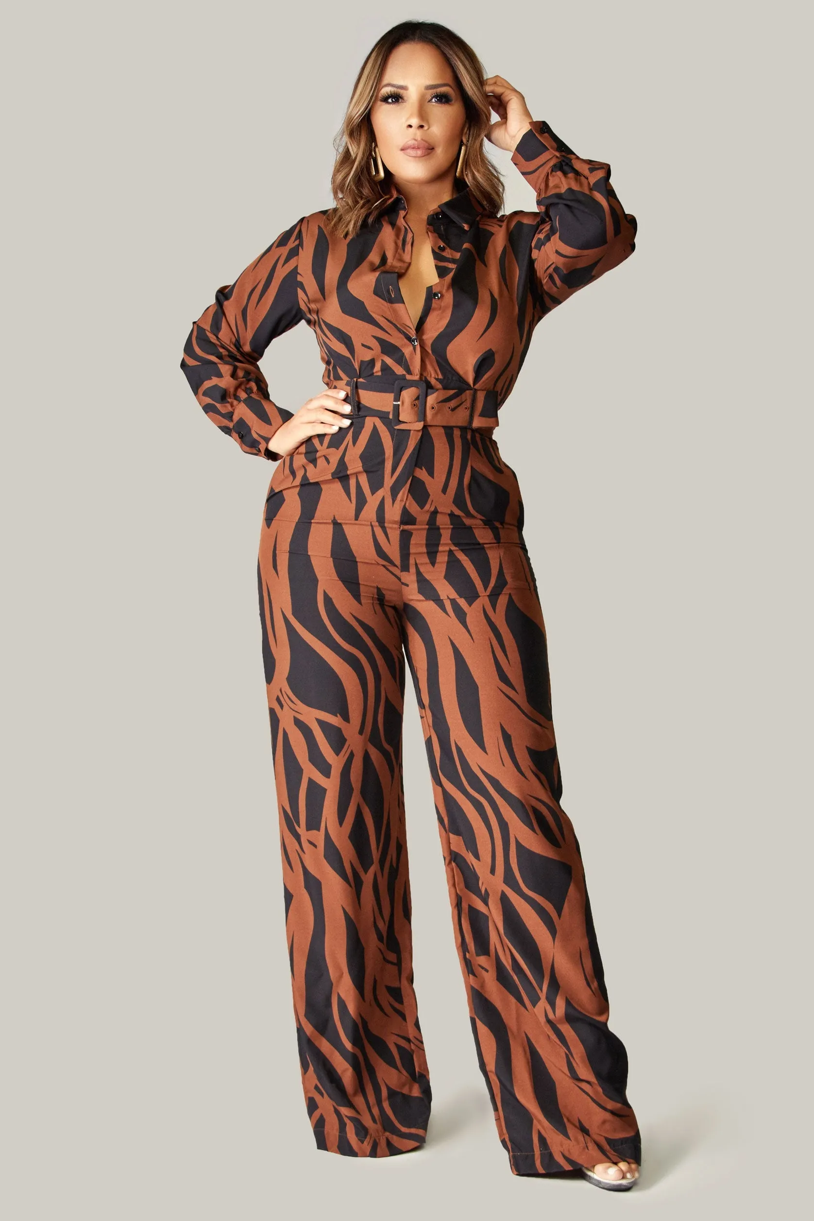 Amani Belted Jumpsuit