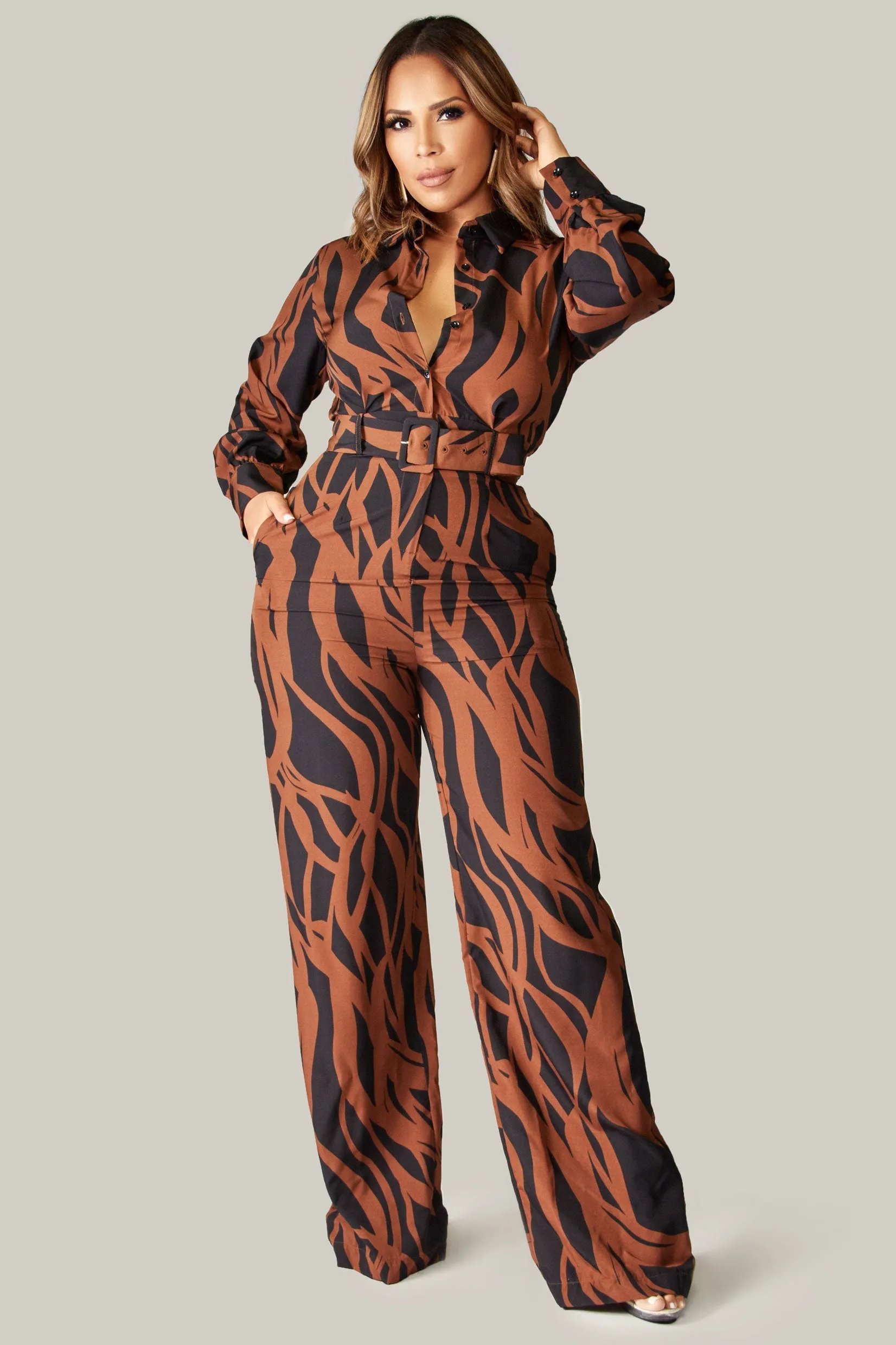 Amani Belted Jumpsuit