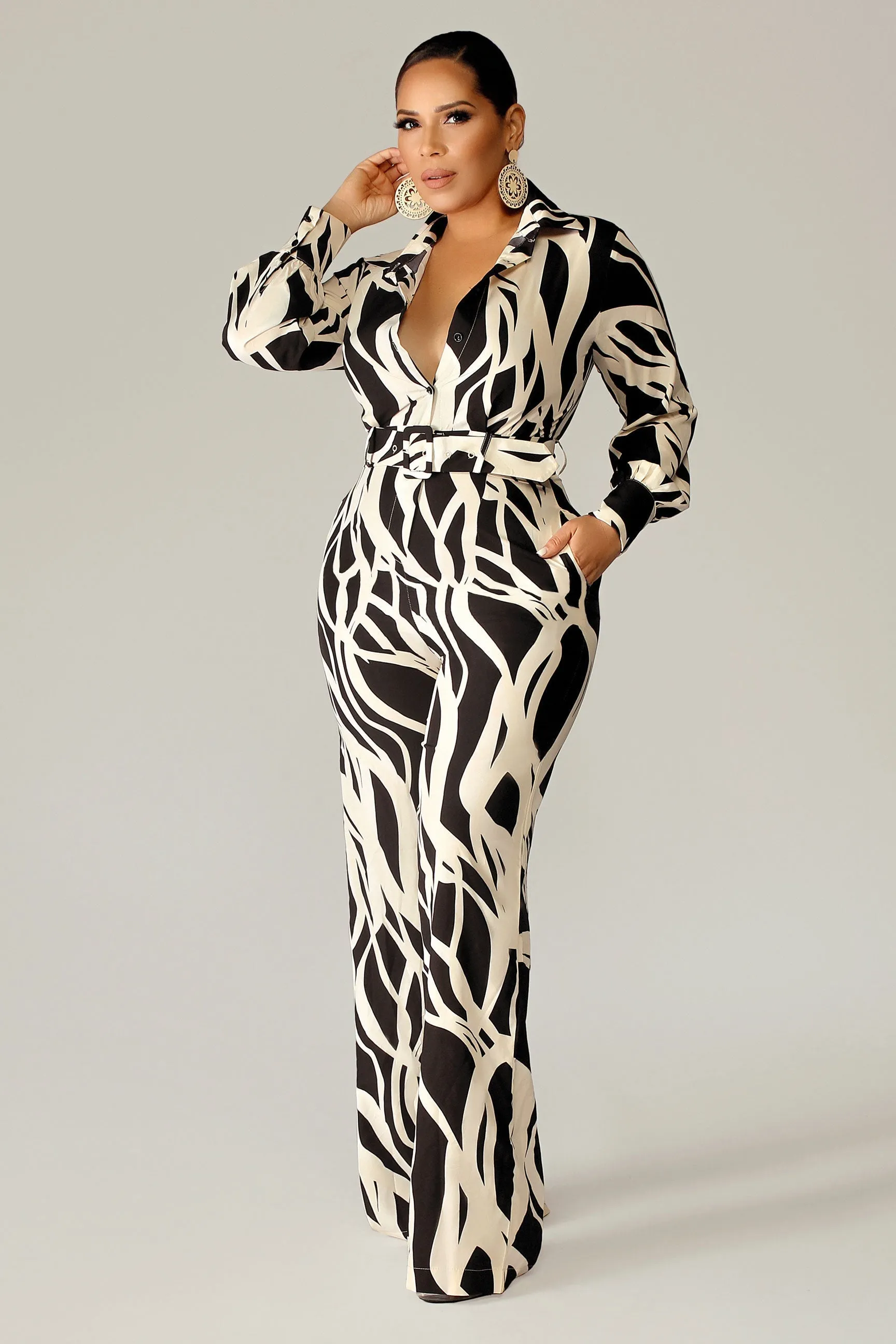 Amani Belted Jumpsuit