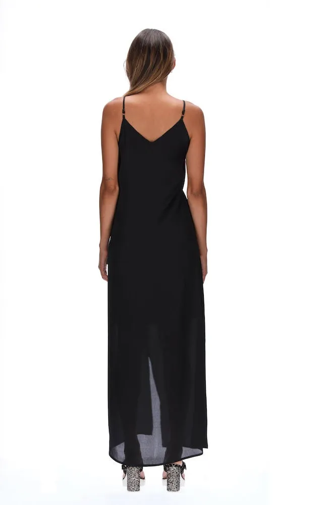 Amaya Elana Wrap Dress - Black