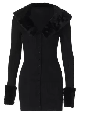 Amozae-Christmas Outfits New Year's Eve Dress Night Out Club Dresses cute winter outfits Semaj Long Sleeve Mini Dress
