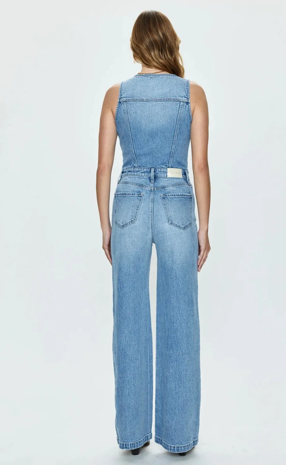 Aria Fitted Vest Jumpsuit