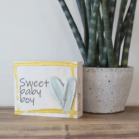 Art By Susan Block 4"x6" Sweet Baby Boy