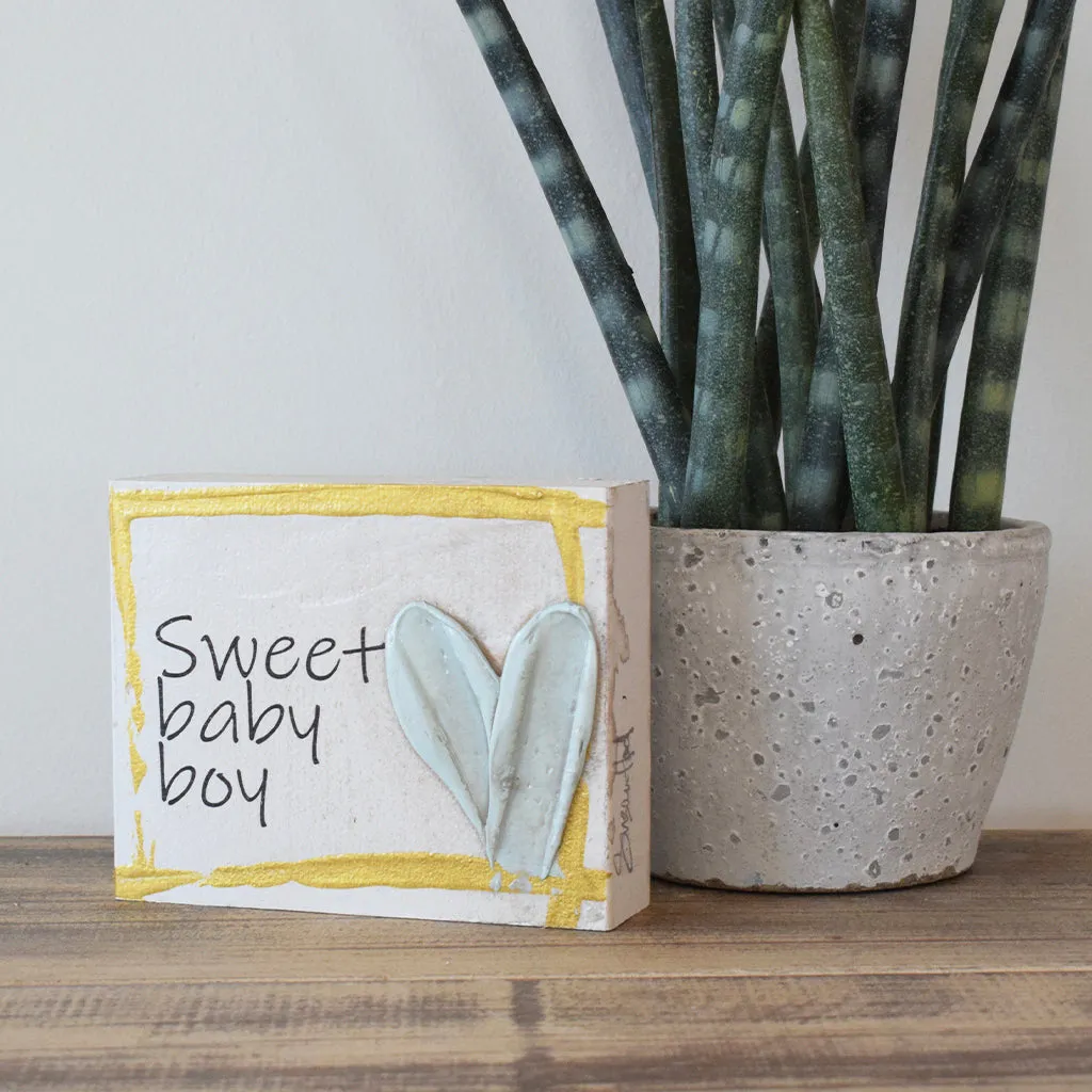 Art By Susan Block 4"x6" Sweet Baby Boy