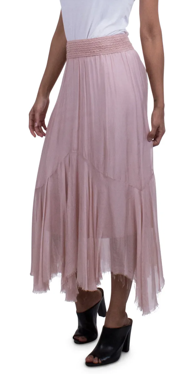 Asymmetrical Raw Edge Skirt