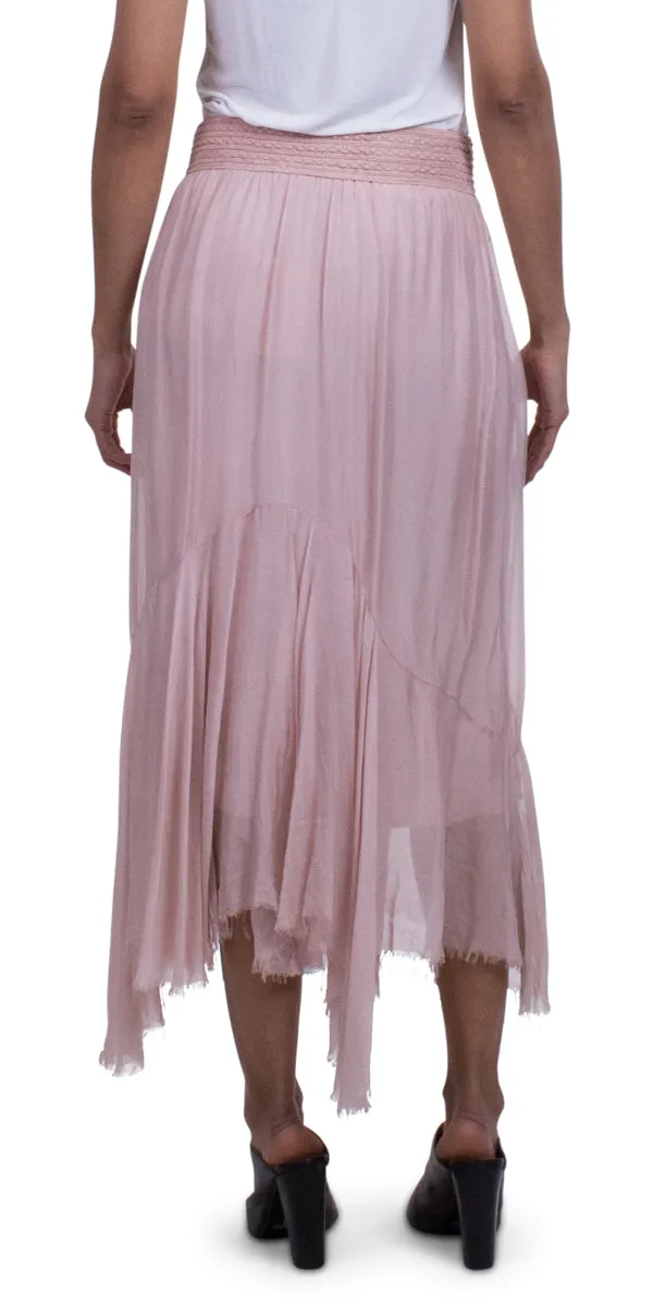 Asymmetrical Raw Edge Skirt