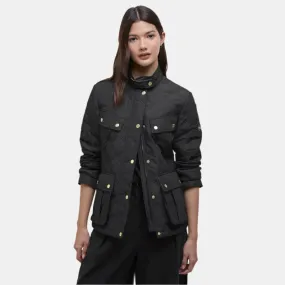 Barbour International Halsey Quilted Jacket In Black