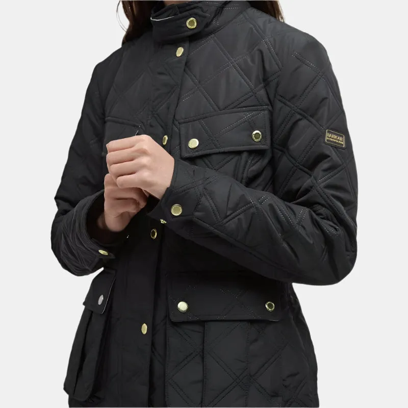 Barbour International Halsey Quilted Jacket In Black