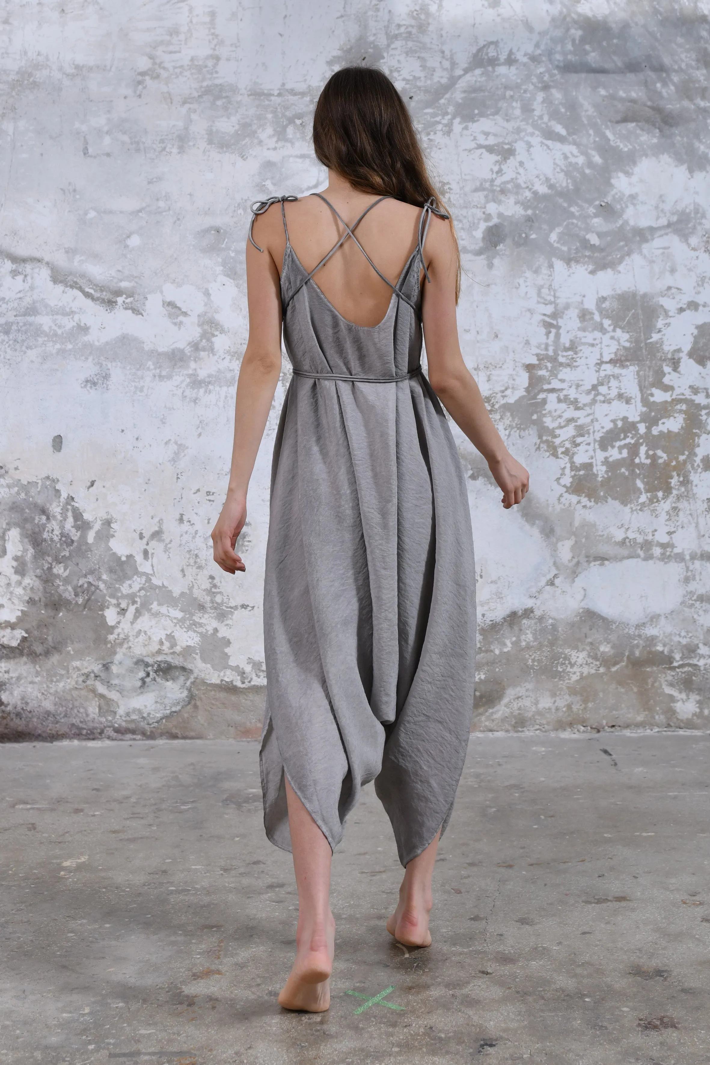 Baris Jumpsuit in Light Gray