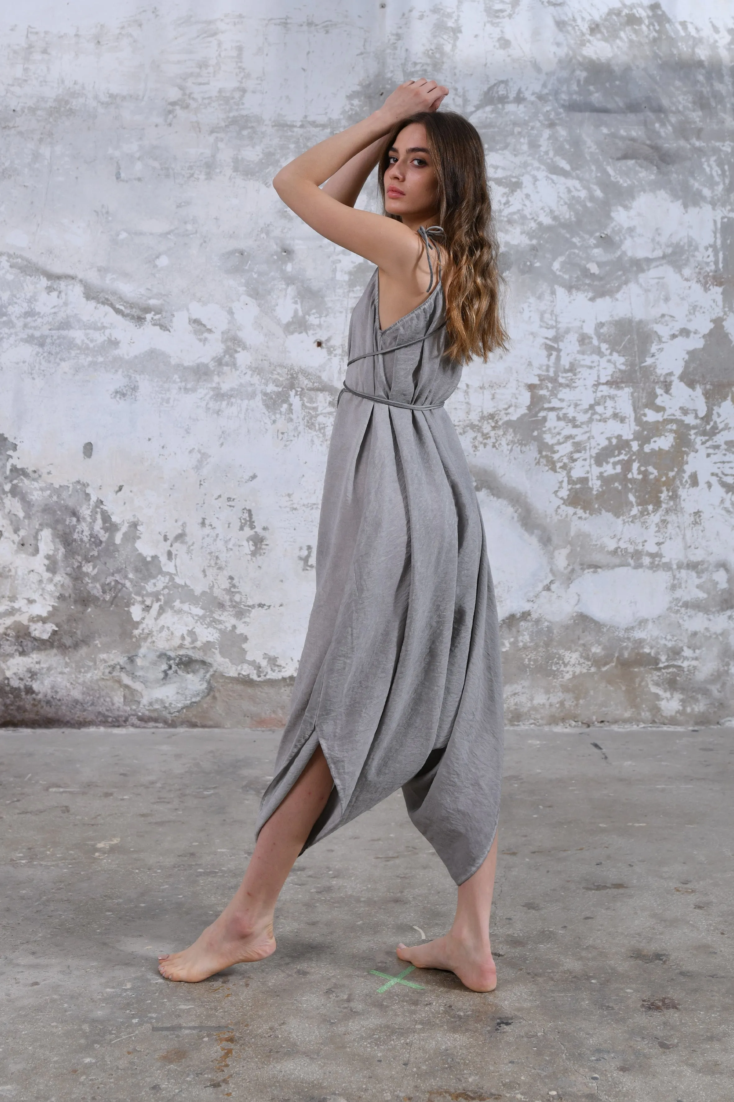 Baris Jumpsuit in Light Gray