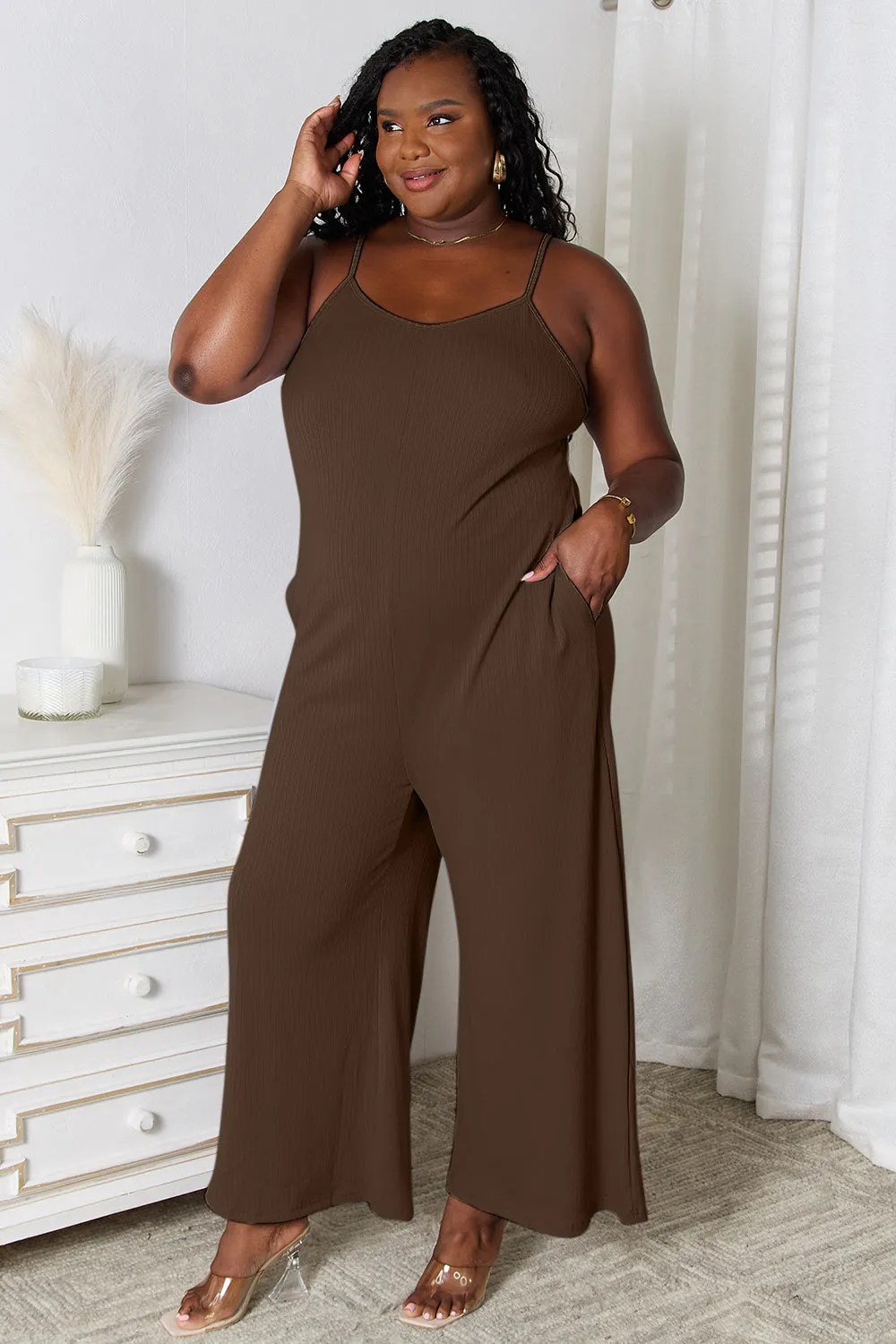 Basic Bae V-Neck Jumpsuit