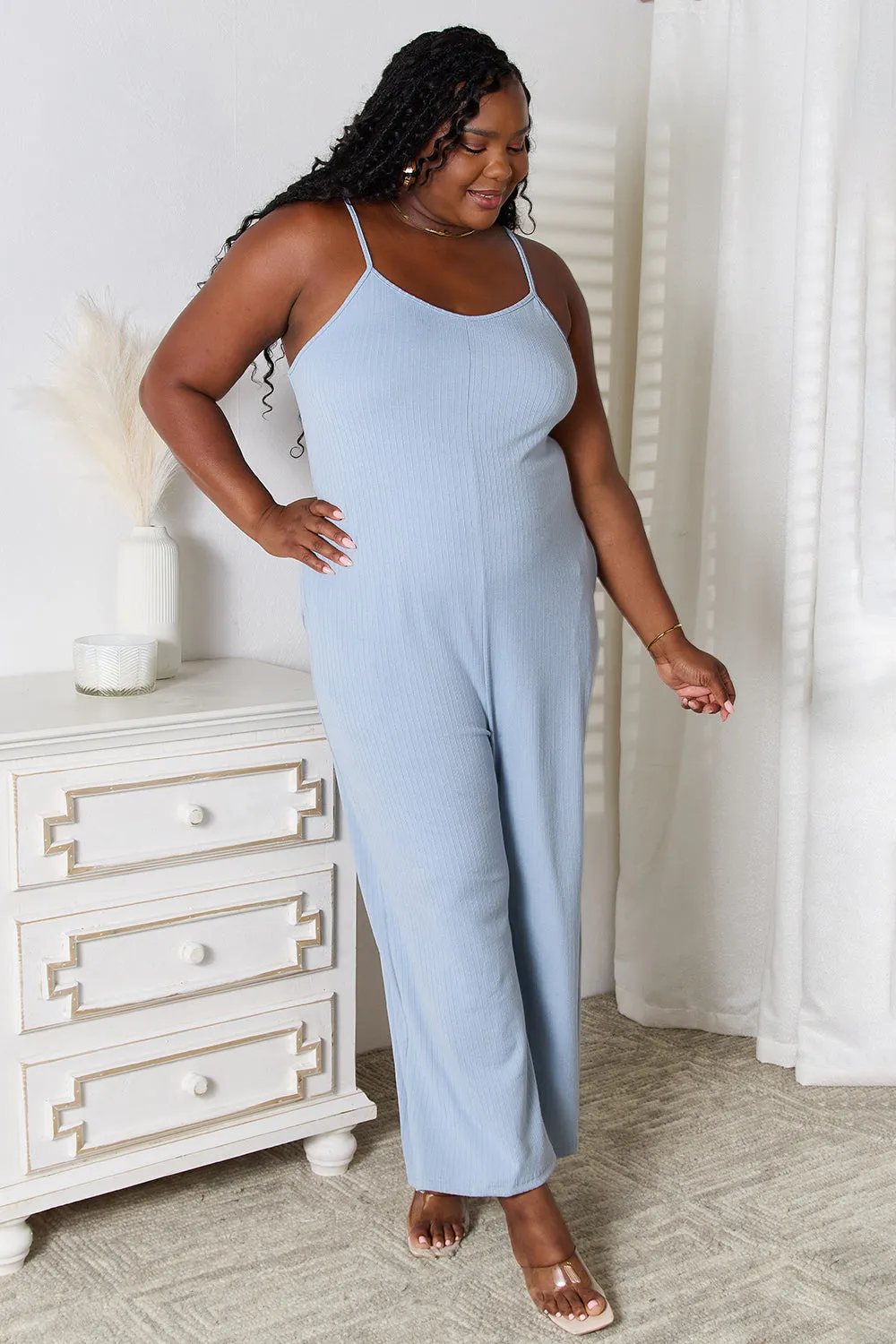 Basic Bae V-Neck Jumpsuit