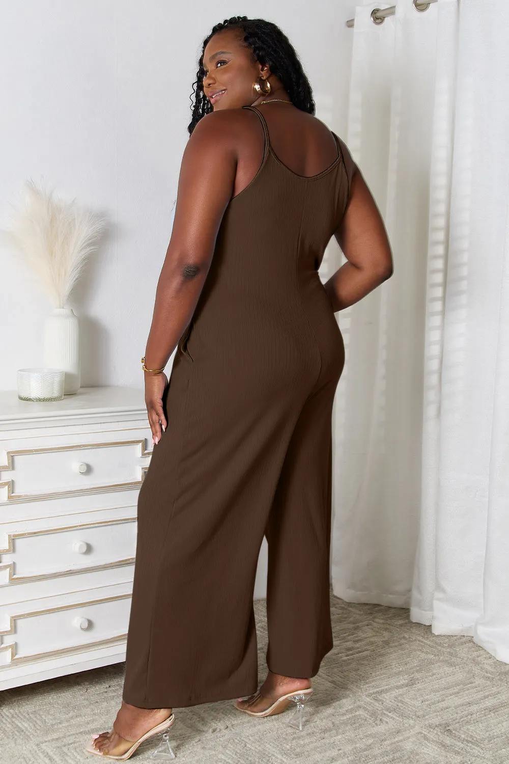 Basic Bae V-Neck Jumpsuit