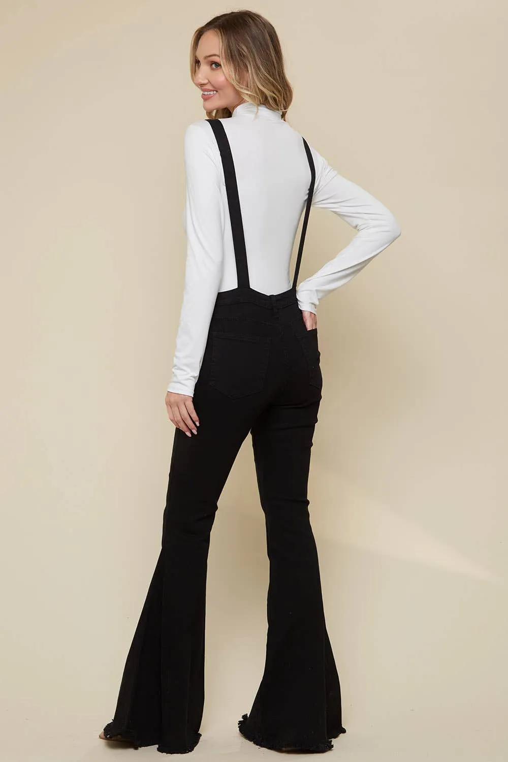 Bellbottom Denim Overall - Black Jean Jumpsuit ONLY 2 LEFT!