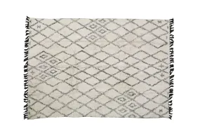 Big Diamond Natural Shaggy Area Rug