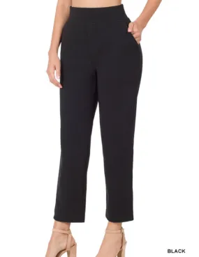 Black Pull On Dress Pants