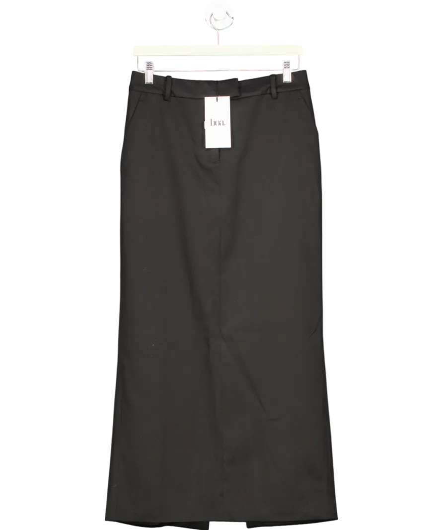 BOA Black Double Waistband Relaxed Maxi Skirt UK S