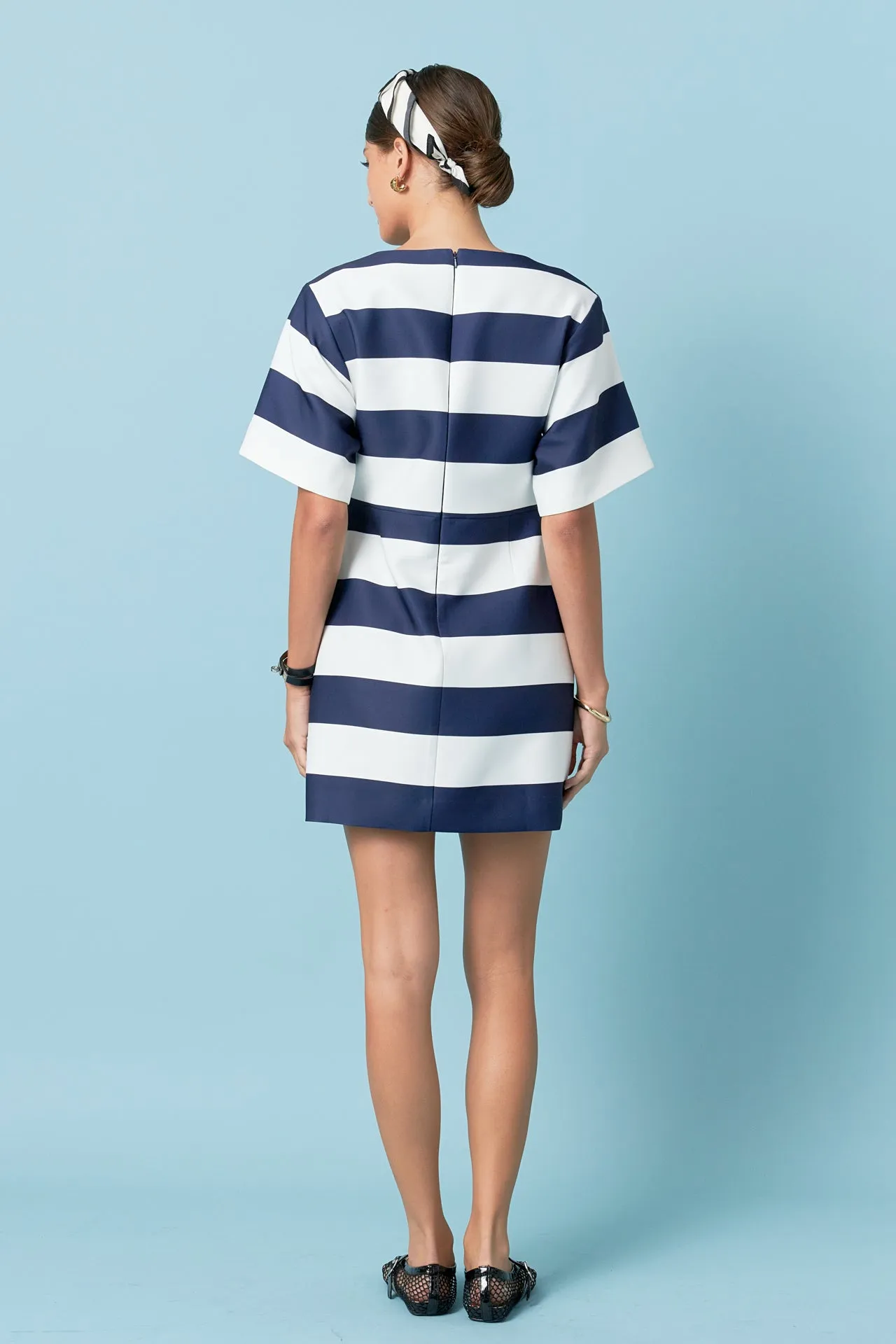 Bold Stripe Mini Dress