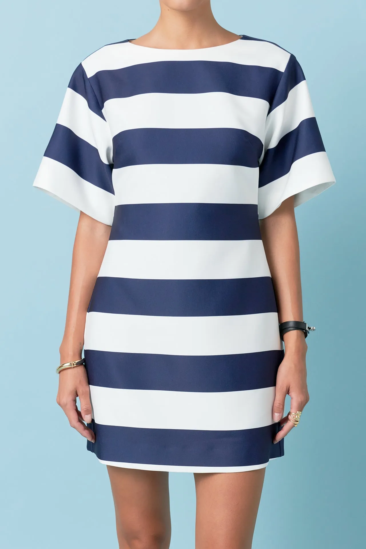 Bold Stripe Mini Dress