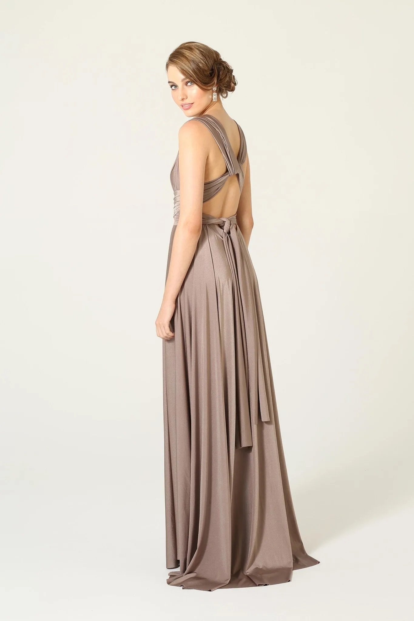 Bridesmaid Multiway Wrap Dress – PO31 Mocha
