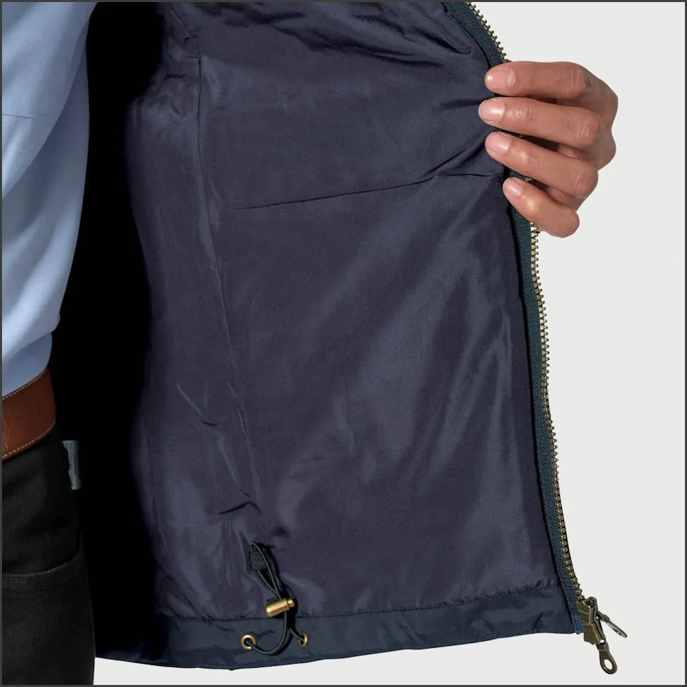 Brook Taverner Orlando Navy Quilted Puffer Jacket Casual==