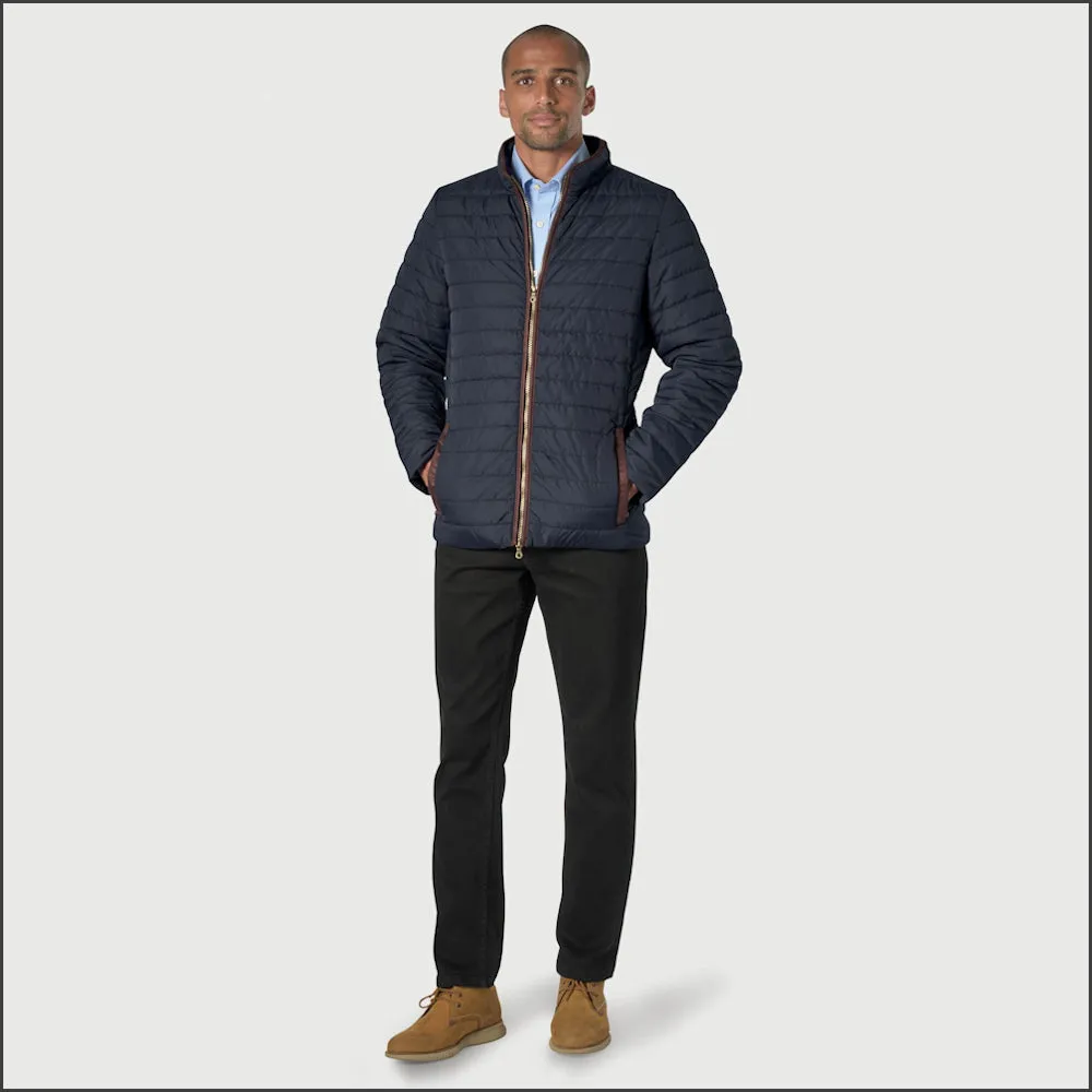 Brook Taverner Orlando Navy Quilted Puffer Jacket Casual==