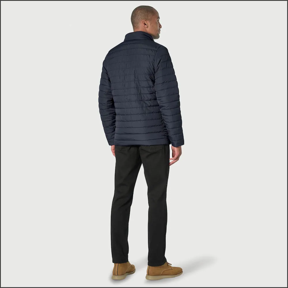 Brook Taverner Orlando Navy Quilted Puffer Jacket Casual==