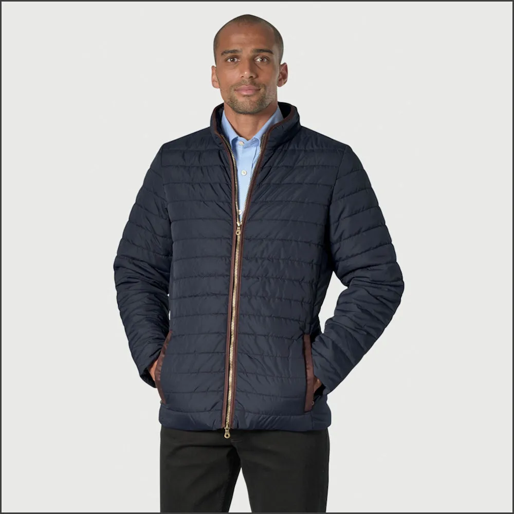 Brook Taverner Orlando Navy Quilted Puffer Jacket Casual==