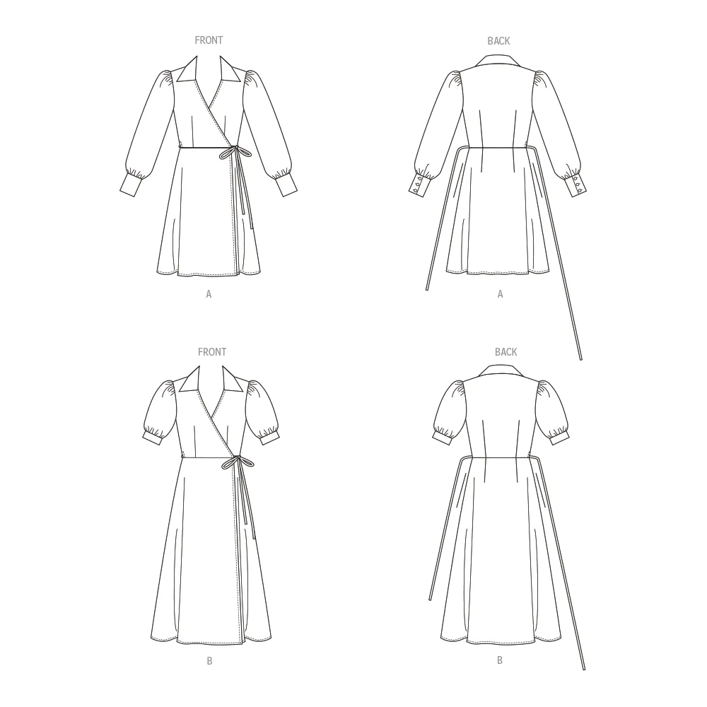 Butterick Wrap Dress B6928