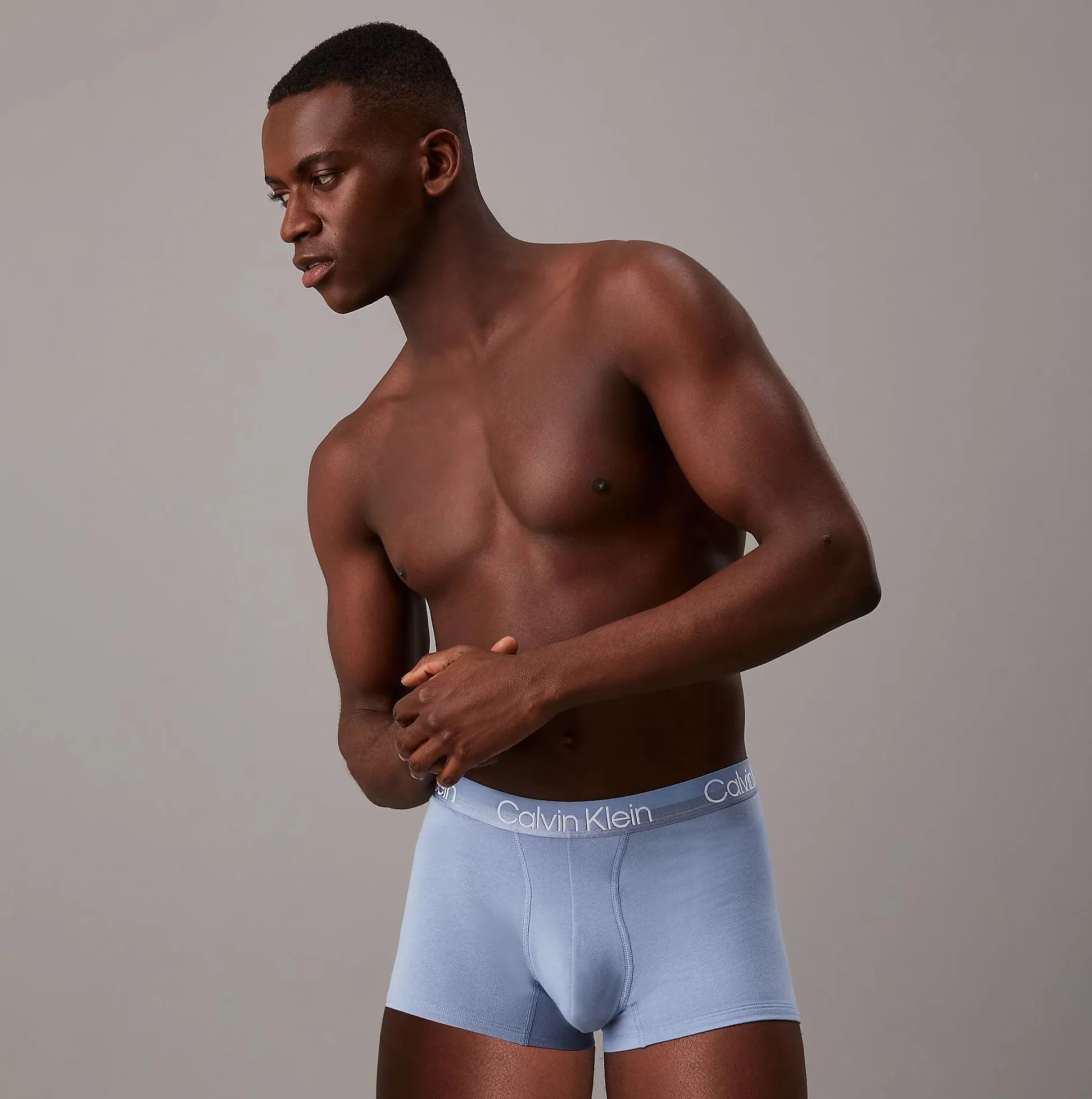 Calvin Klein Mens 3 Pack Trunks Modern Structure