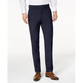 Calvin Klein Mens Skinny fit Dress Pants 38 / 30 Blue Solid Stretch