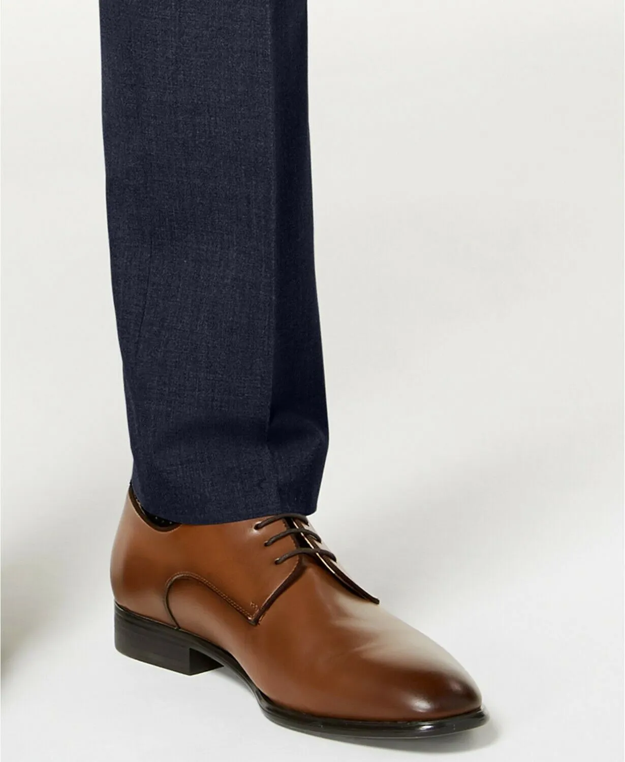 Calvin Klein Mens Skinny fit Dress Pants 38 / 30 Blue Solid Stretch