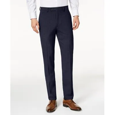 Calvin Klein Mens Skinny fit Dress Pants 38 / 30 Blue Solid Stretch