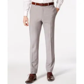Calvin Klein Mens Slim fit Dress Pants 38 / 30 Light Grey Stretch