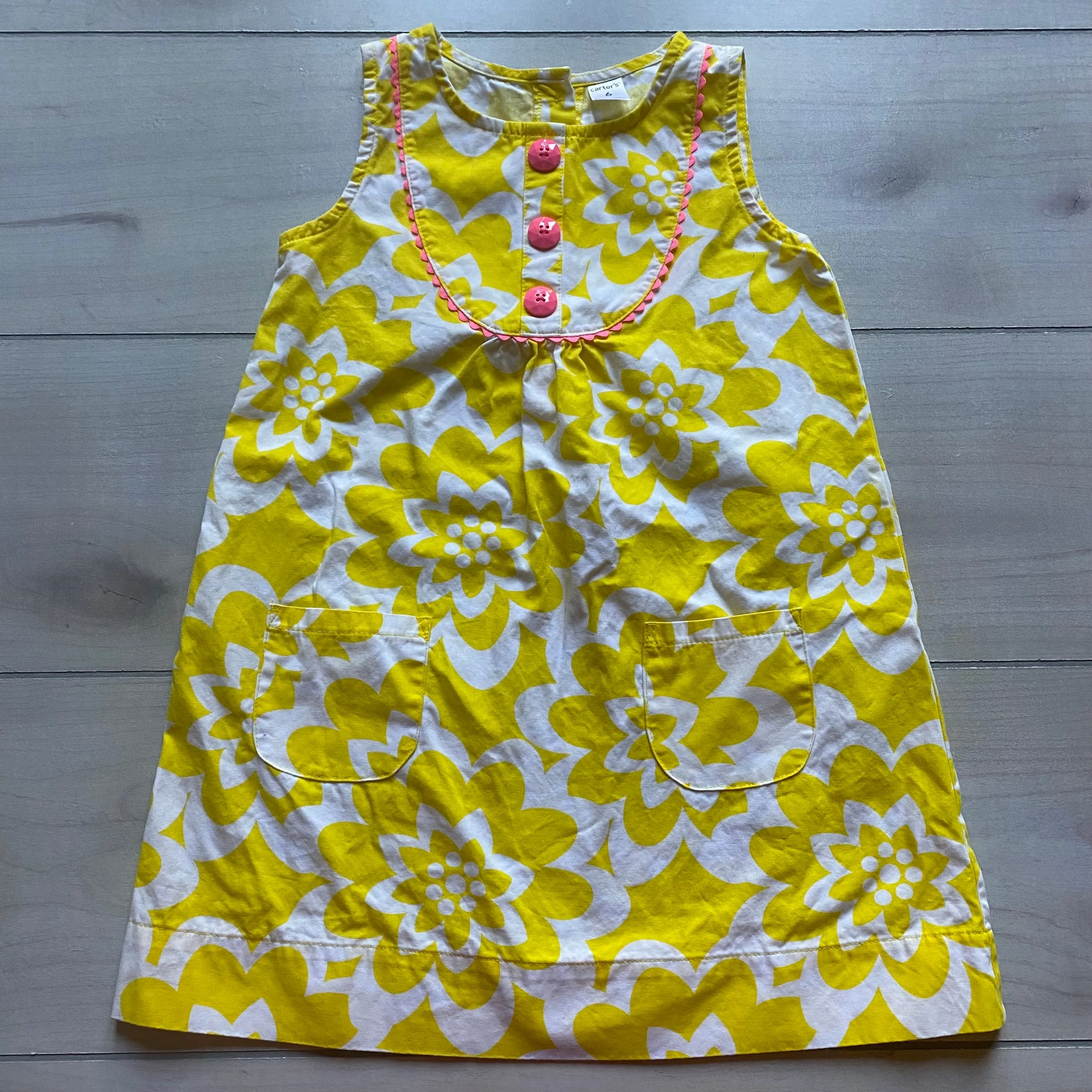 Carter's Yellow Floral Shift Dress