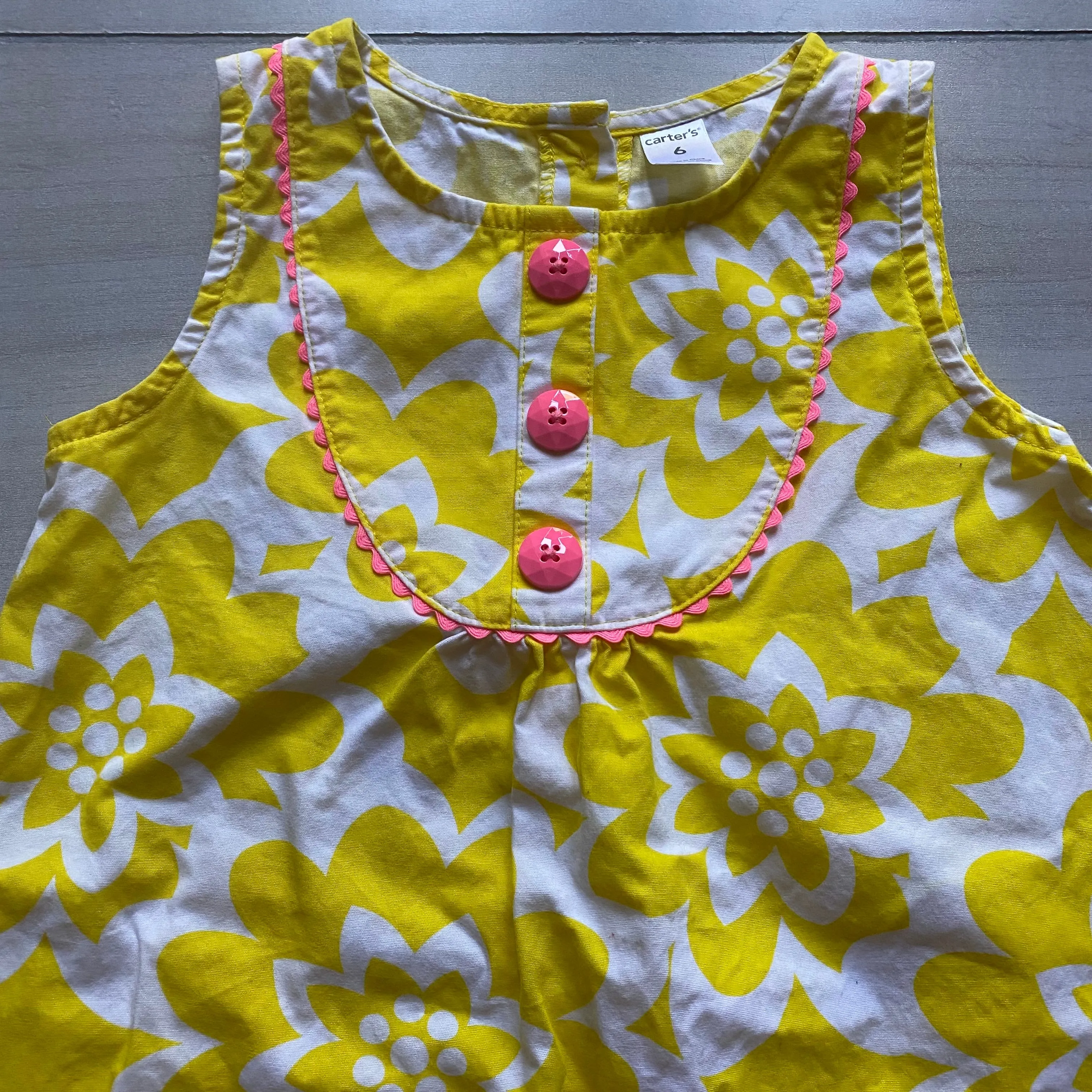 Carter's Yellow Floral Shift Dress