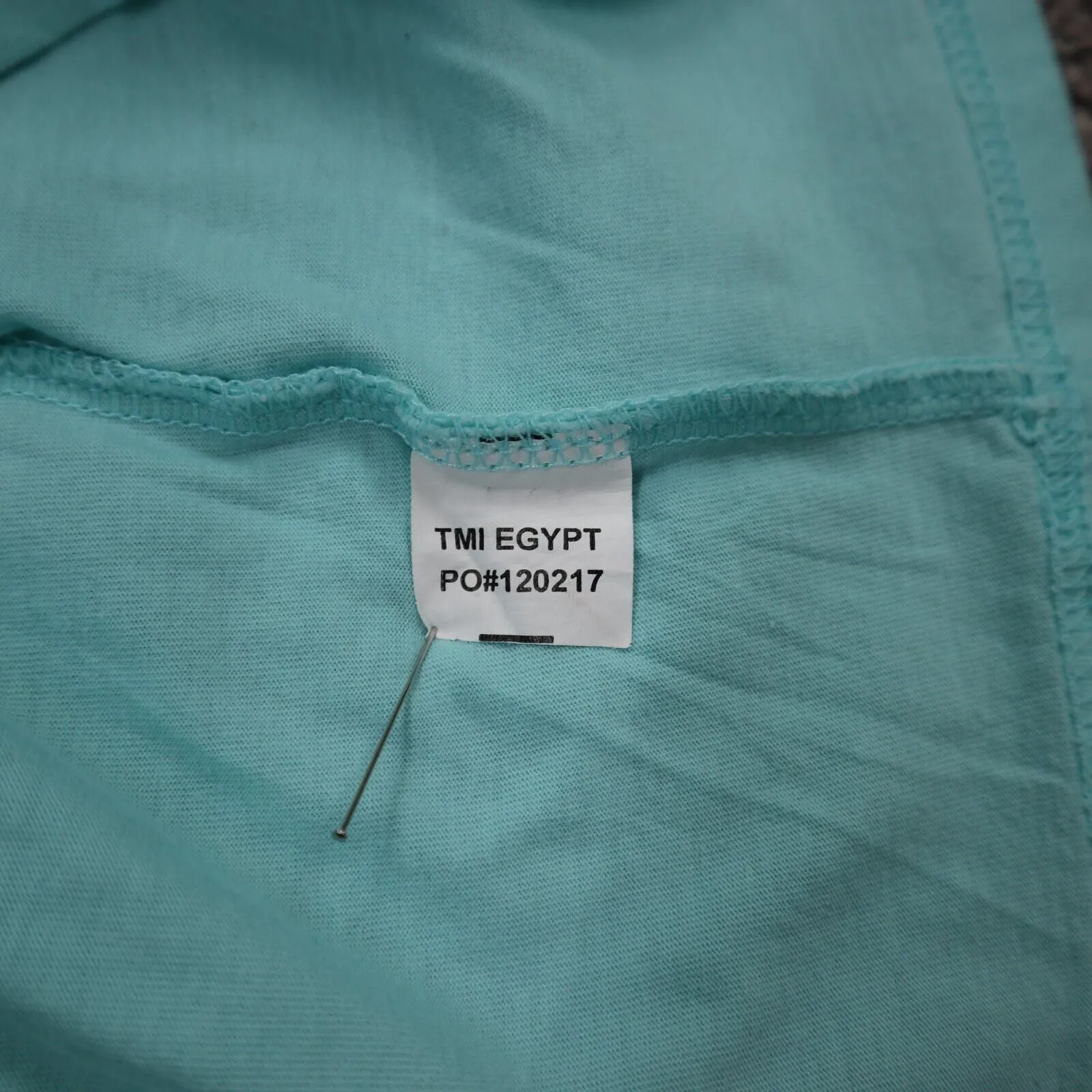 Columbia Mens T Shirt Top Back Graphic Tee 100% Cotton Short Sleeve Aqua Blue L