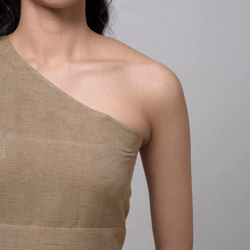 Cotton Dress For Women | Ankle Length | Beige