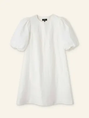 Cotton jacquard short shift dress