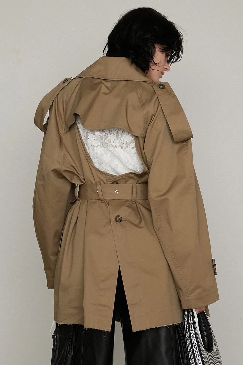Cut-out Trench Coat