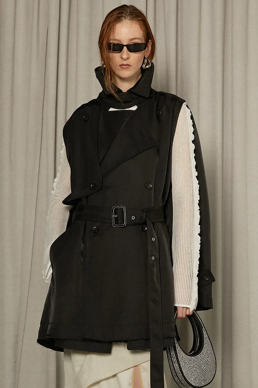Cut-out Trench Coat
