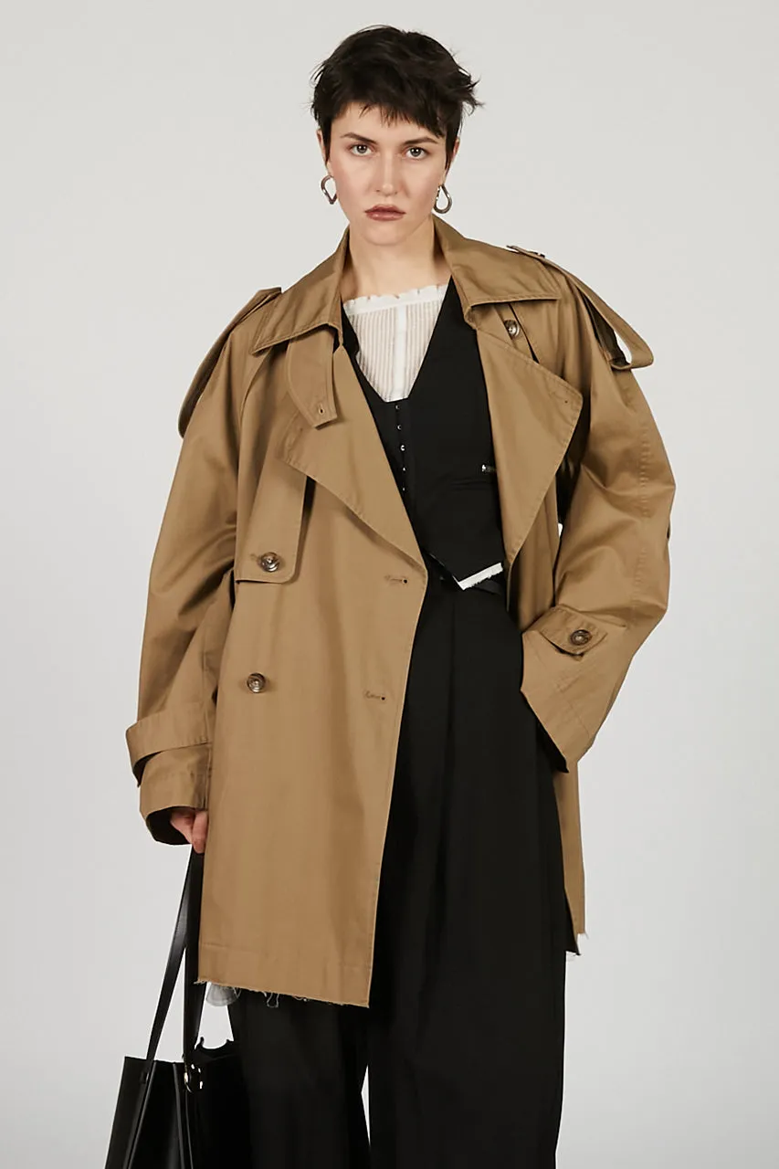 Cut-out Trench Coat