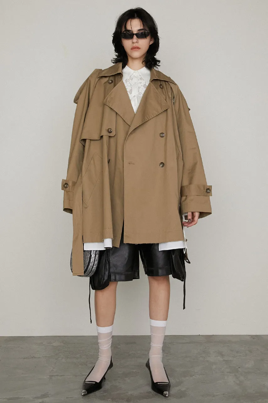 Cut-out Trench Coat
