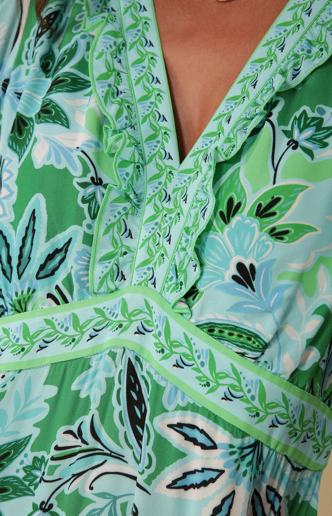 Daisy Maxi Dress Turquoise - Hale Bob