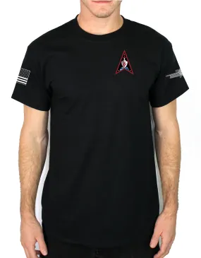 DEL 15 Black 50-50 Blend Unisex PT Short Sleeve Shirt