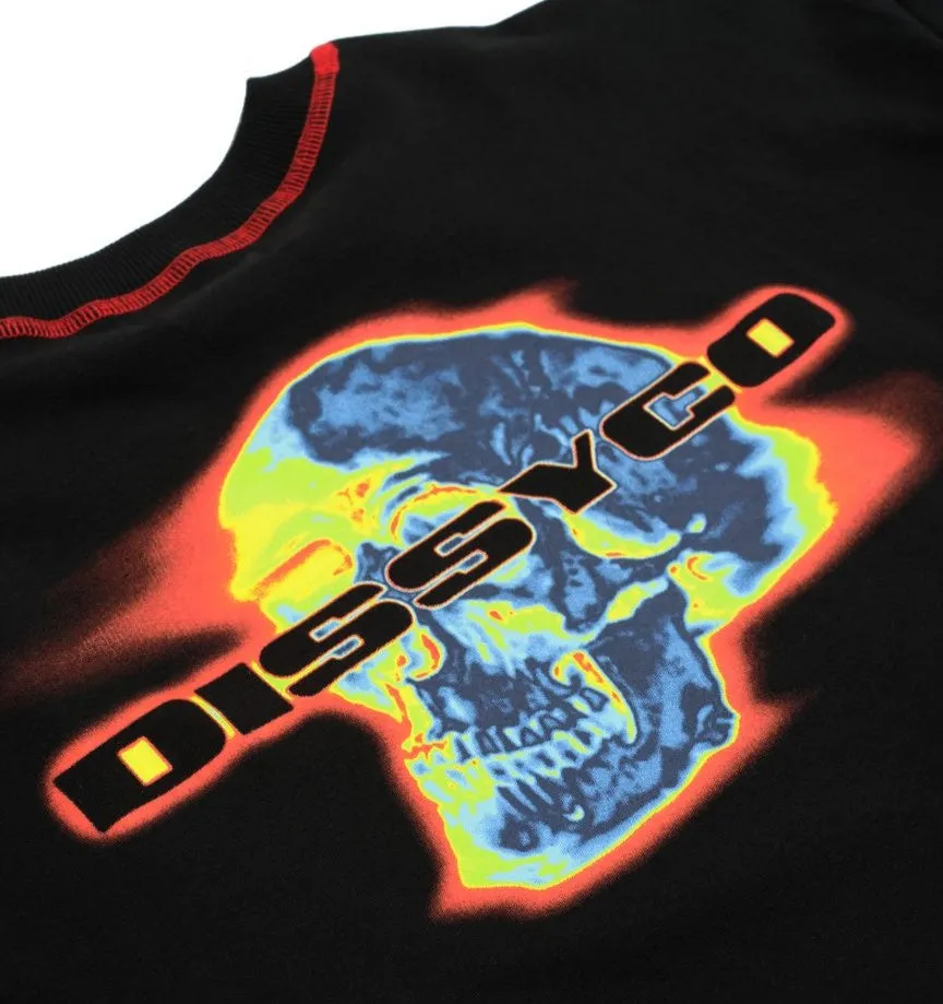 Dissyco | Thermal Skull Black Tee
