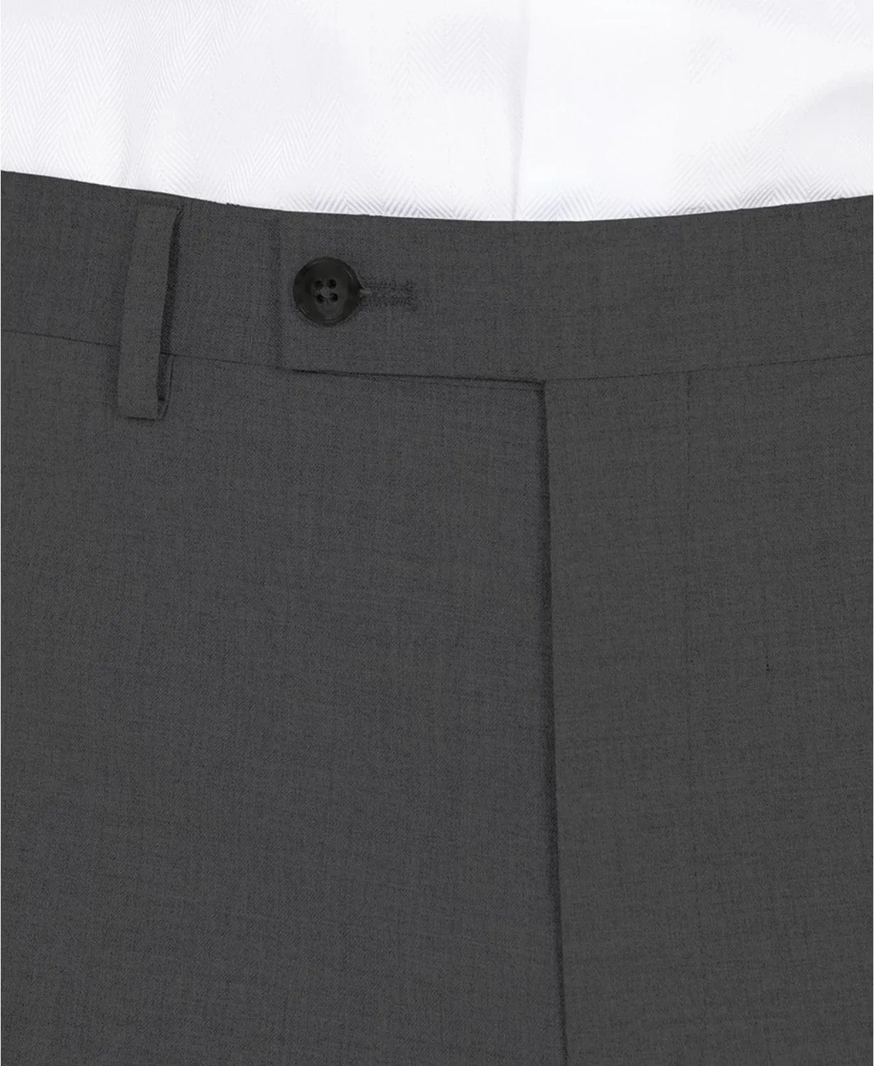 Dkny Mens Modern fit Dress Pants 30 / 30 Grey Solid Stretch