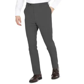 Dkny Mens Modern fit Dress Pants 30 / 30 Grey Solid Stretch